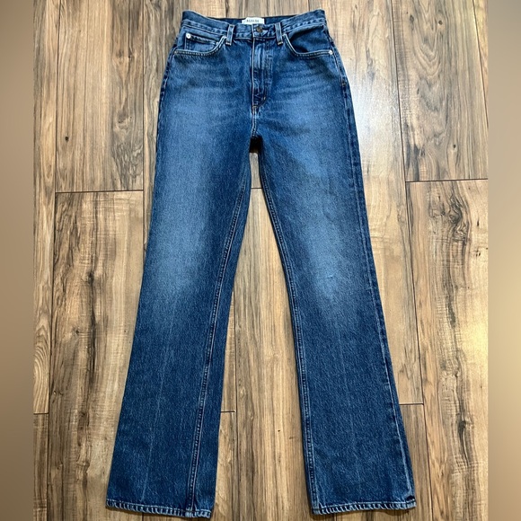 Agolde Vintage High Rise Flare Jeans in Absolute - Picture 6 of 15